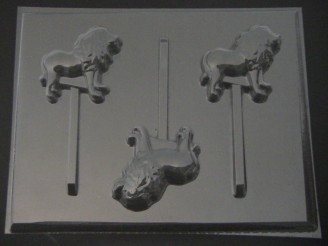 683 Lion Chocolate or Hard Candy Lollipop Mold